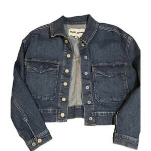 DKNY Jeans Dark Wash Button‑Front Denim Jacket Sz XS & M NWT
